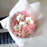 Rosas con Orquideas