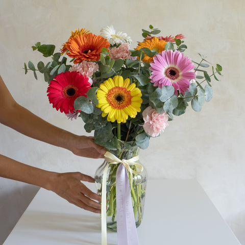 Jarrón de Gerberas