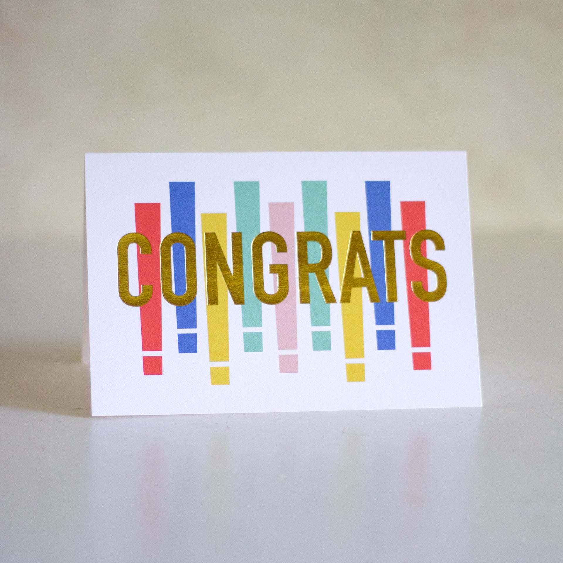 Tarjeta "CONGRATS"