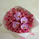 Rosas con Orquideas