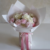 blend de clavel con peluche