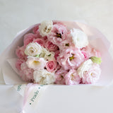 Bouquet de Rosas y Lisianthus