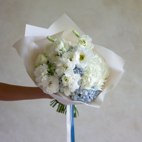 Ramo de Hortensias y Lisianthus