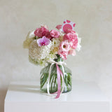 Hortensias con Lisianthus