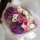 Ramo de Hortensias y Lisianthus